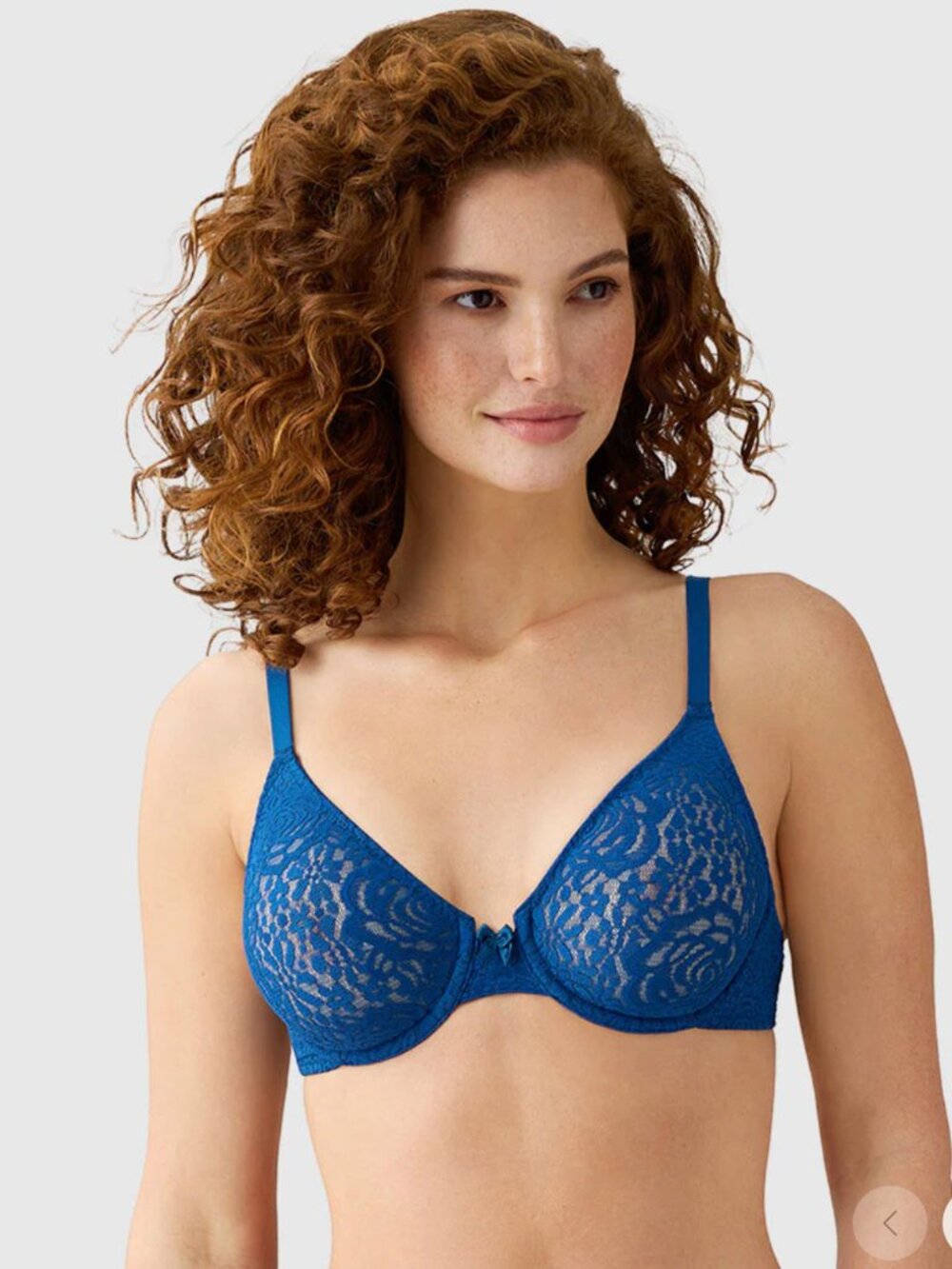 Wacoal Women's Halo Lace Underwire Bra | 34C | Poseidon Blue | NWT